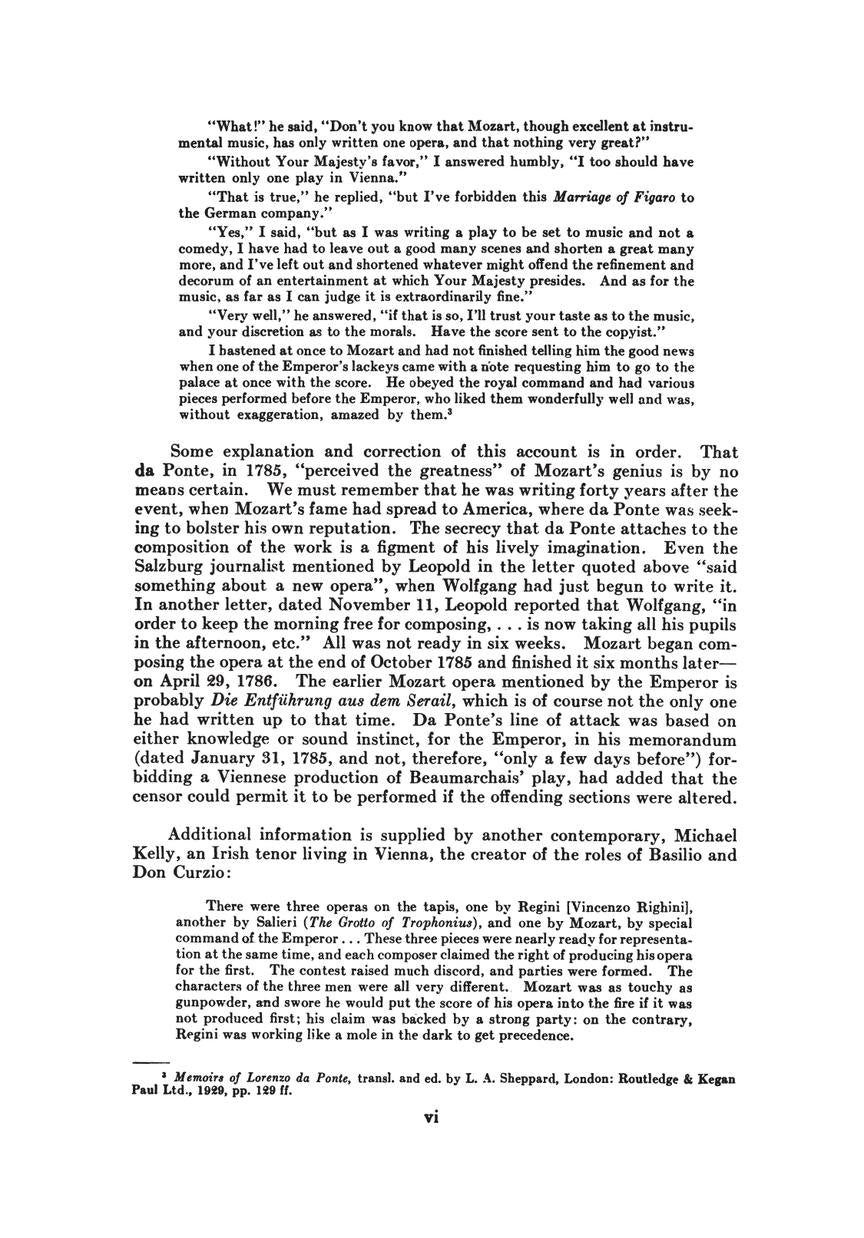 Mozart Marriage of Figaro, The (Le Nozze di Figaro) Vocal Score
