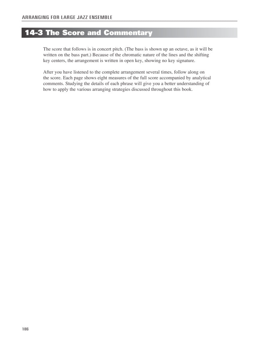 Arranging for Large Jazz Ensemble