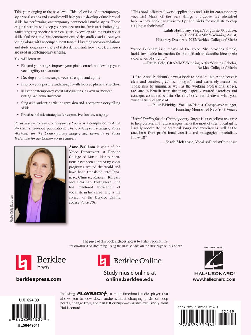 Vocal Studies for the Contemporary Singer