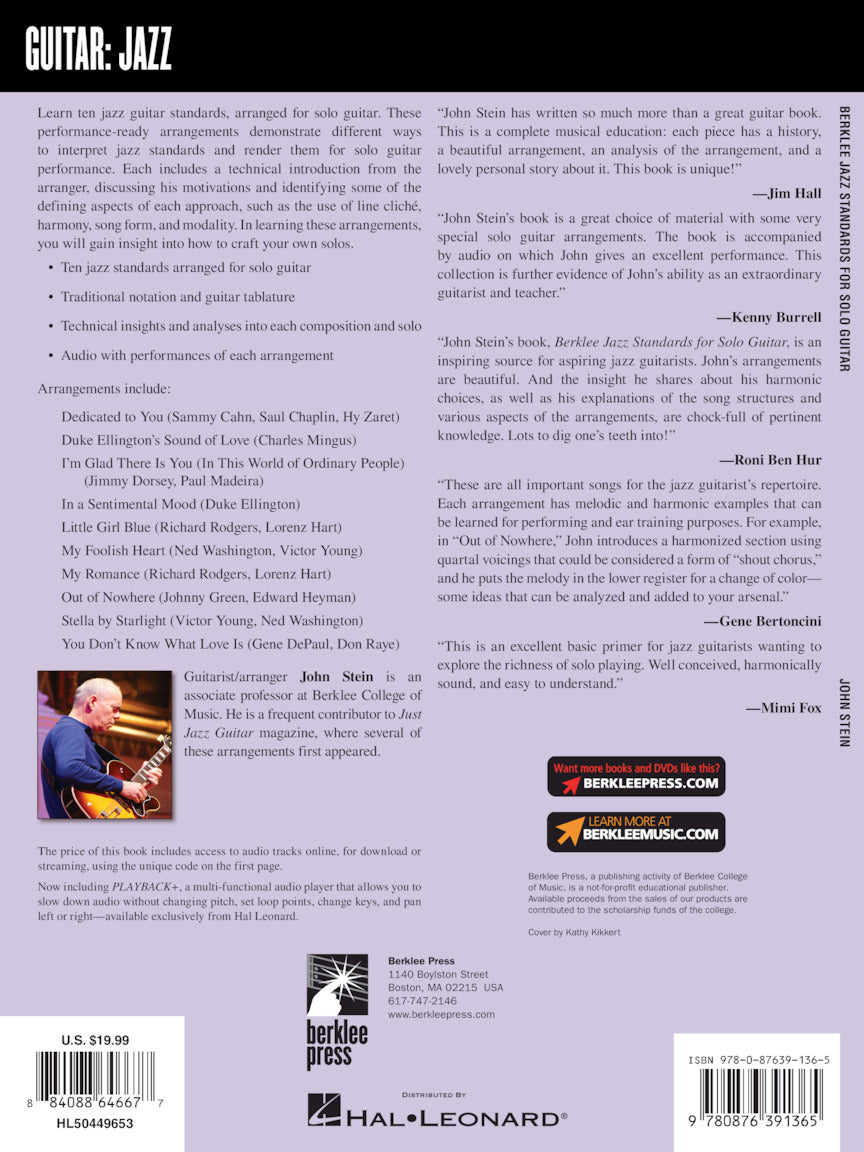 Berklee Jazz Standards for Guitar