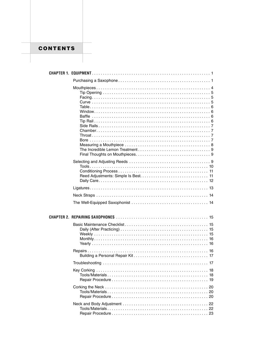 The Saxophone Handbook