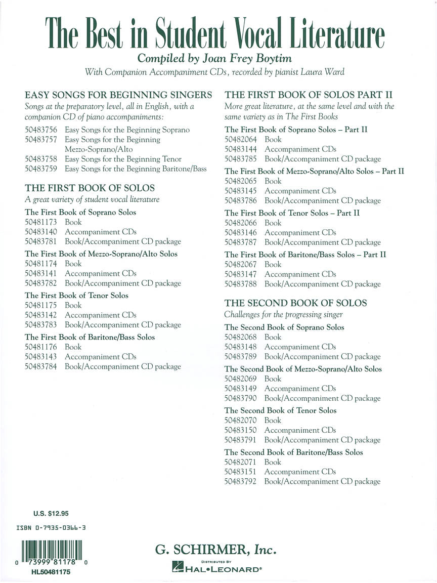 First Book of Tenor Solos, The