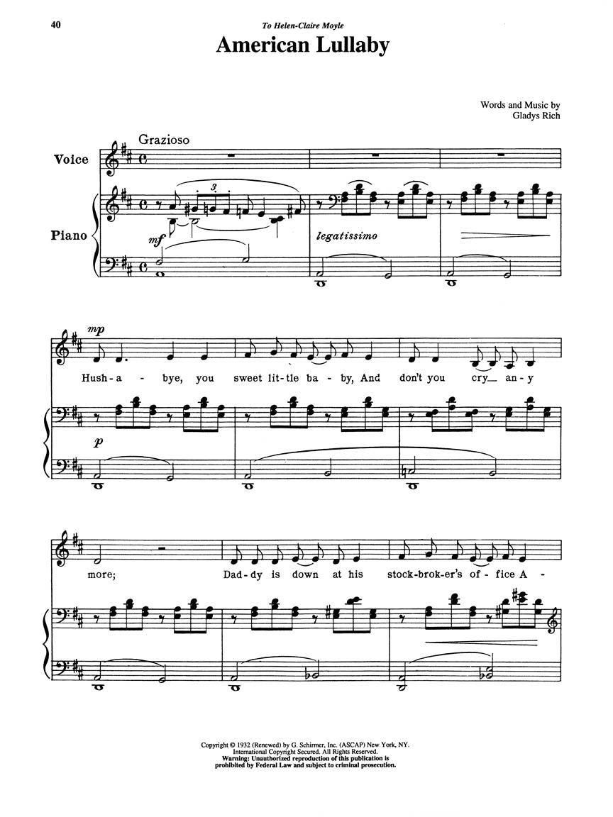 Fifteen American Art Songs