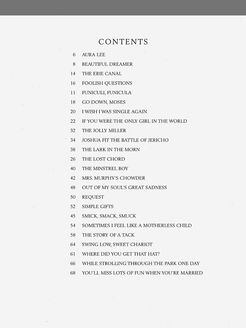 Easy Songs for Beginning Singers - Baritone/Bass