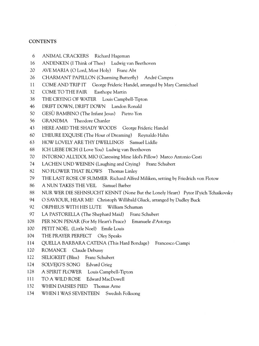 First Book of Soprano Solos, The - Part II