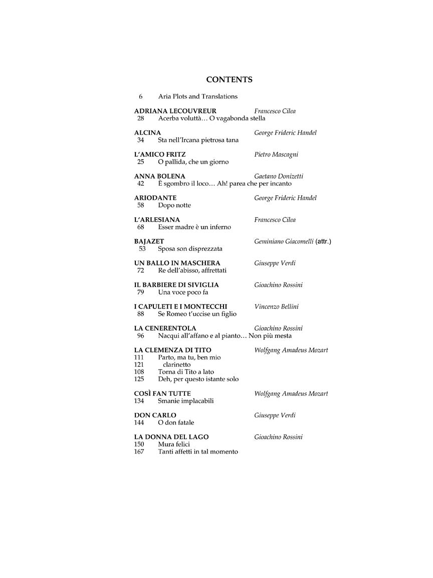 Anthology of Italian Opera Mezzo-Soprano