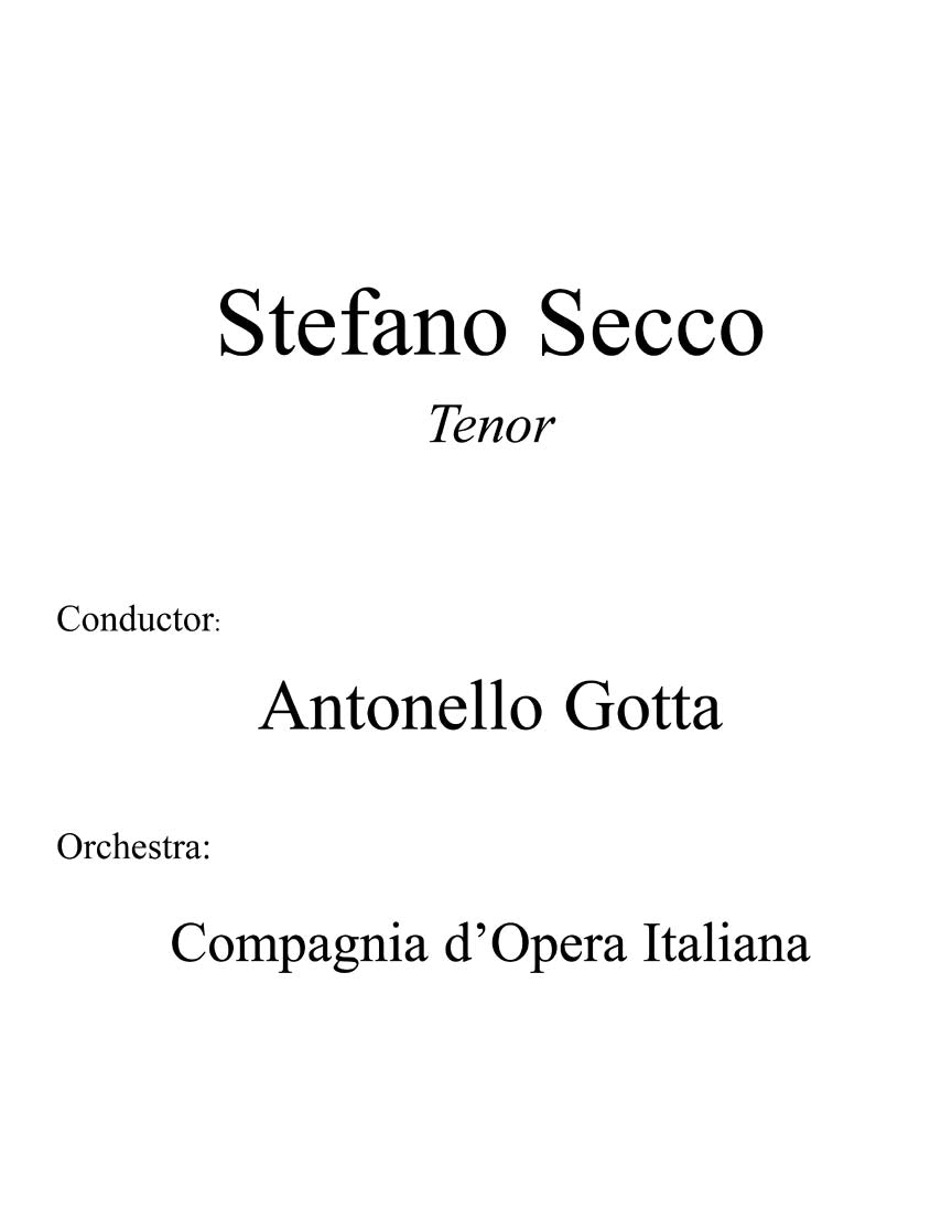 Cantolopera Collection - Arias for Tenor (Volume 3)