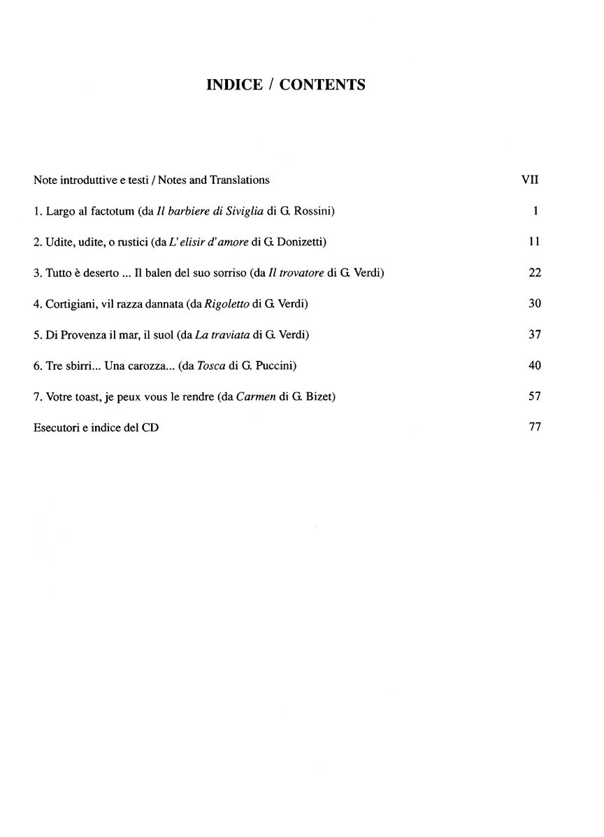 Cantolopera Arias for Baritone - Volume 2