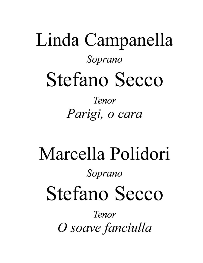 Duets for Soprano/Tenor - Volume 1                             lo