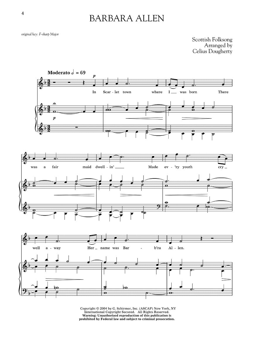 Dougherty  Folksongs and Chanties High Voice