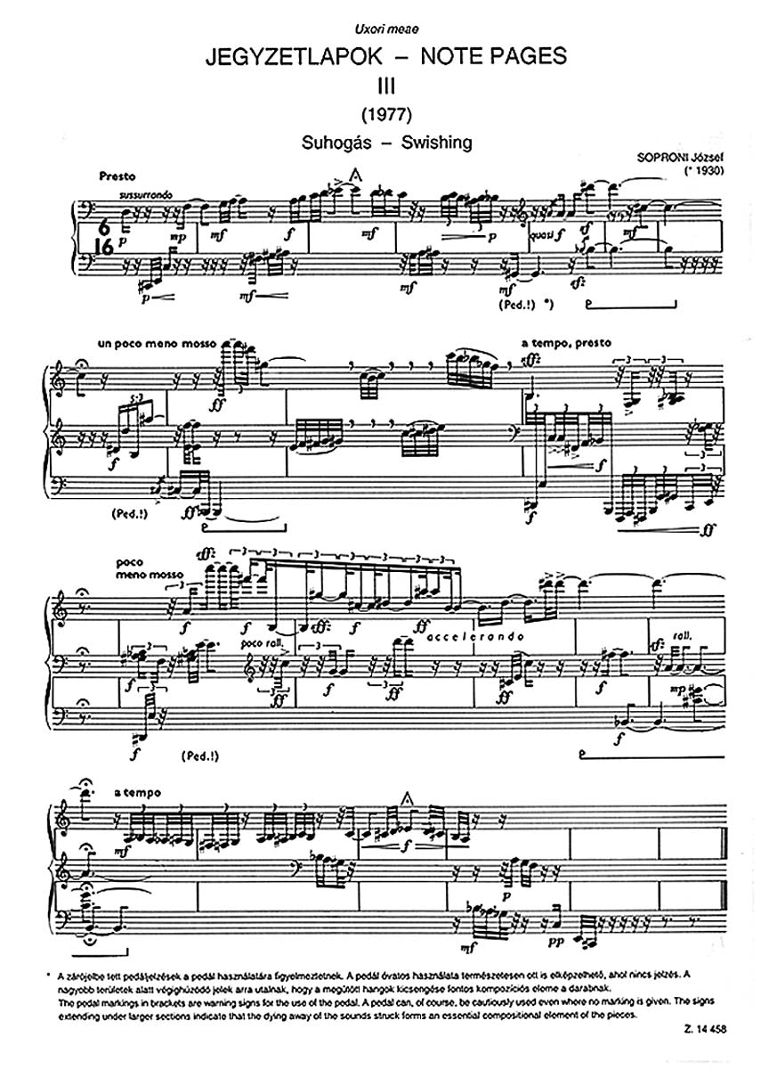 Soproni Note Pages Nos 3-4