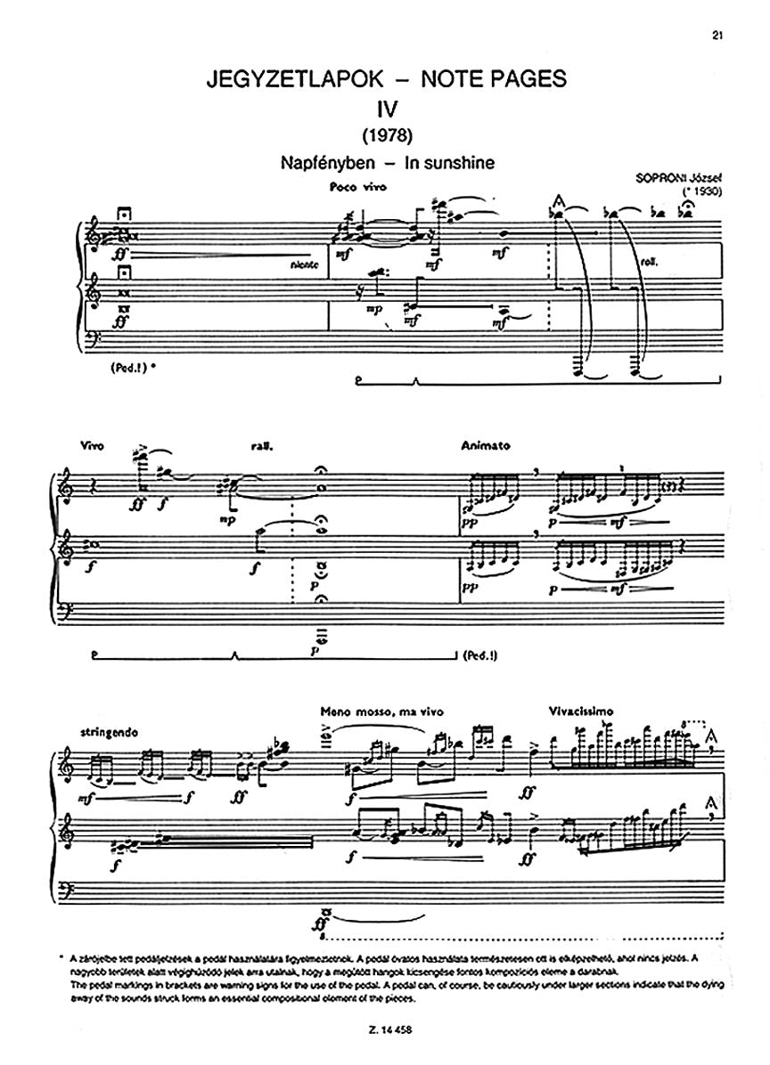 Soproni Note Pages Nos 3-4
