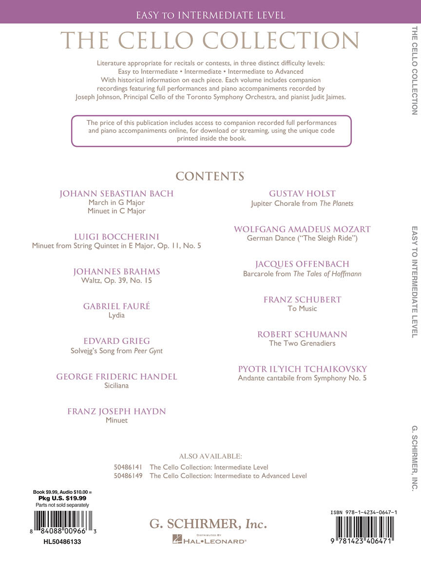 Cello Collection - Easy to Intermediate Level