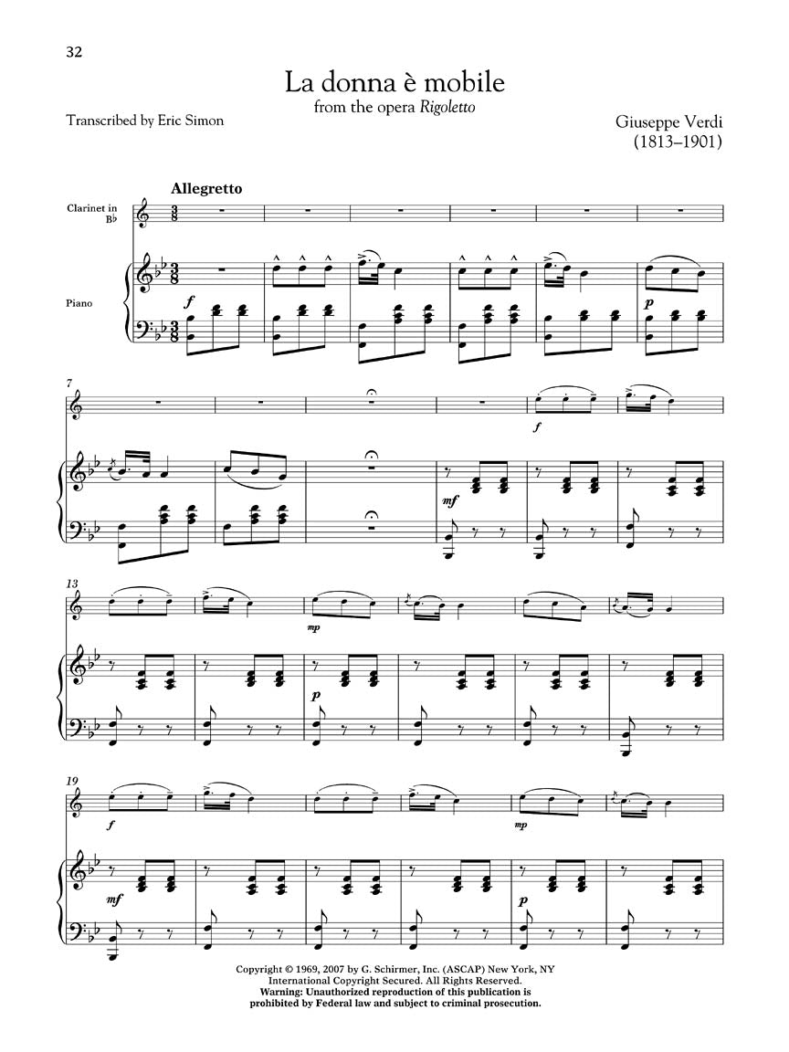 Clarinet Collection, The - Easy to Intermediate Level