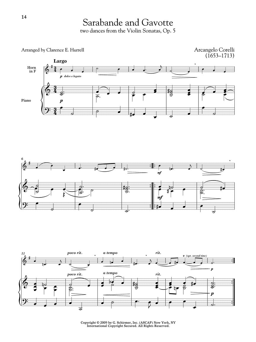 Horn Collection - Easy to Intermediate Level