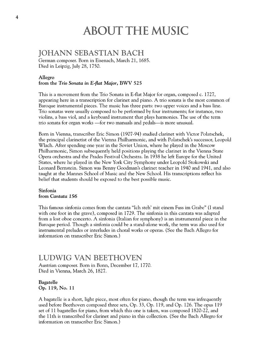 Clarinet Collection, The - Intermediate Level