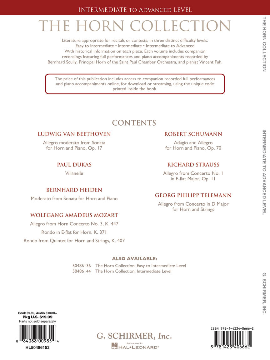 Horn Collection - Intermediate to Advanced Level