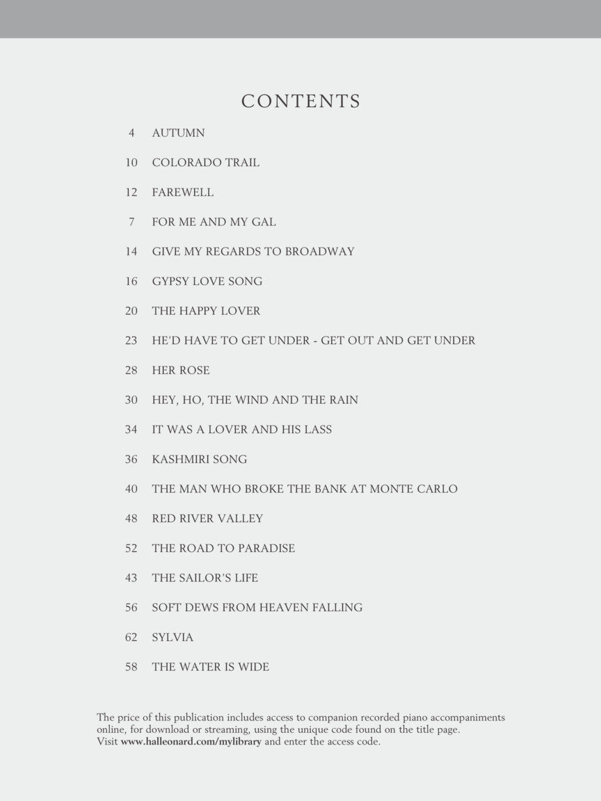 Easy Songs for Beginning Singers - Baritone/Bass, Part II