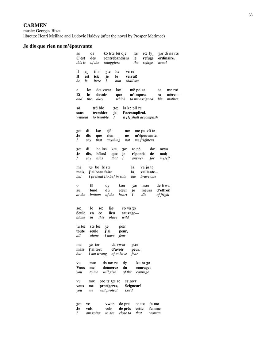 Diction Coach - Soprano