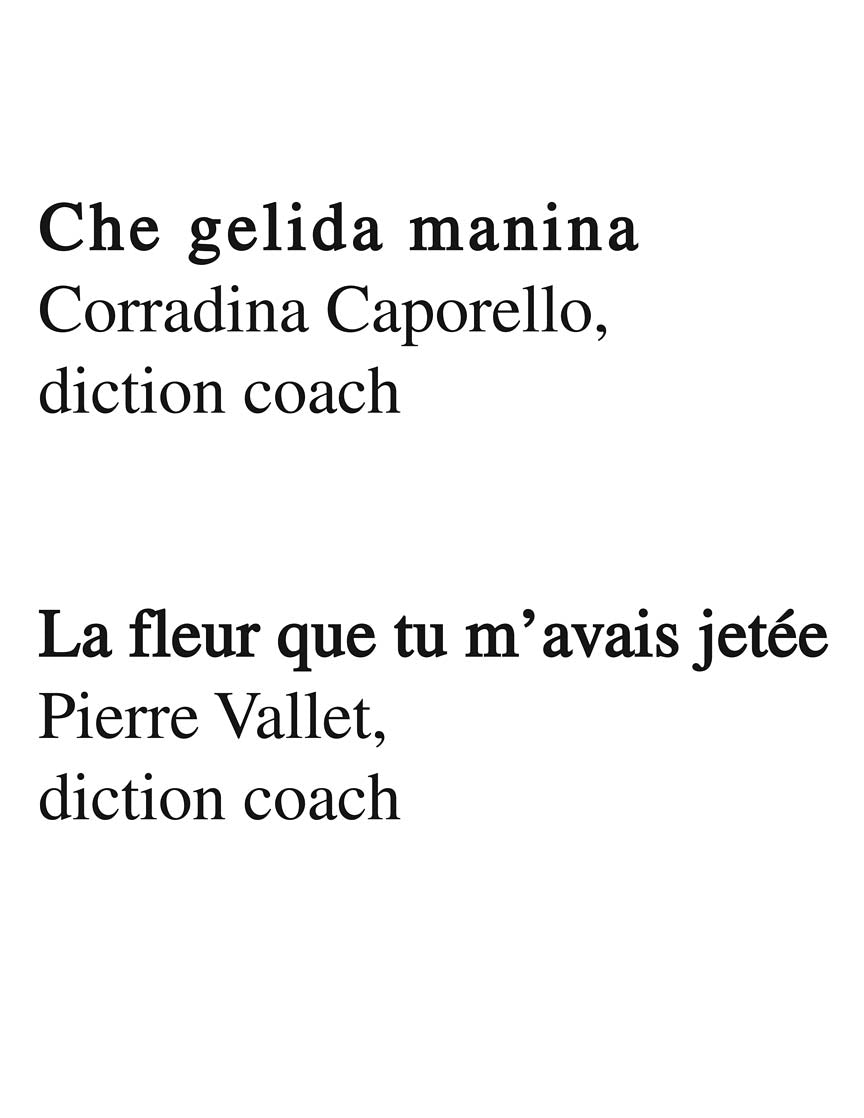 Diction Coach - Tenor