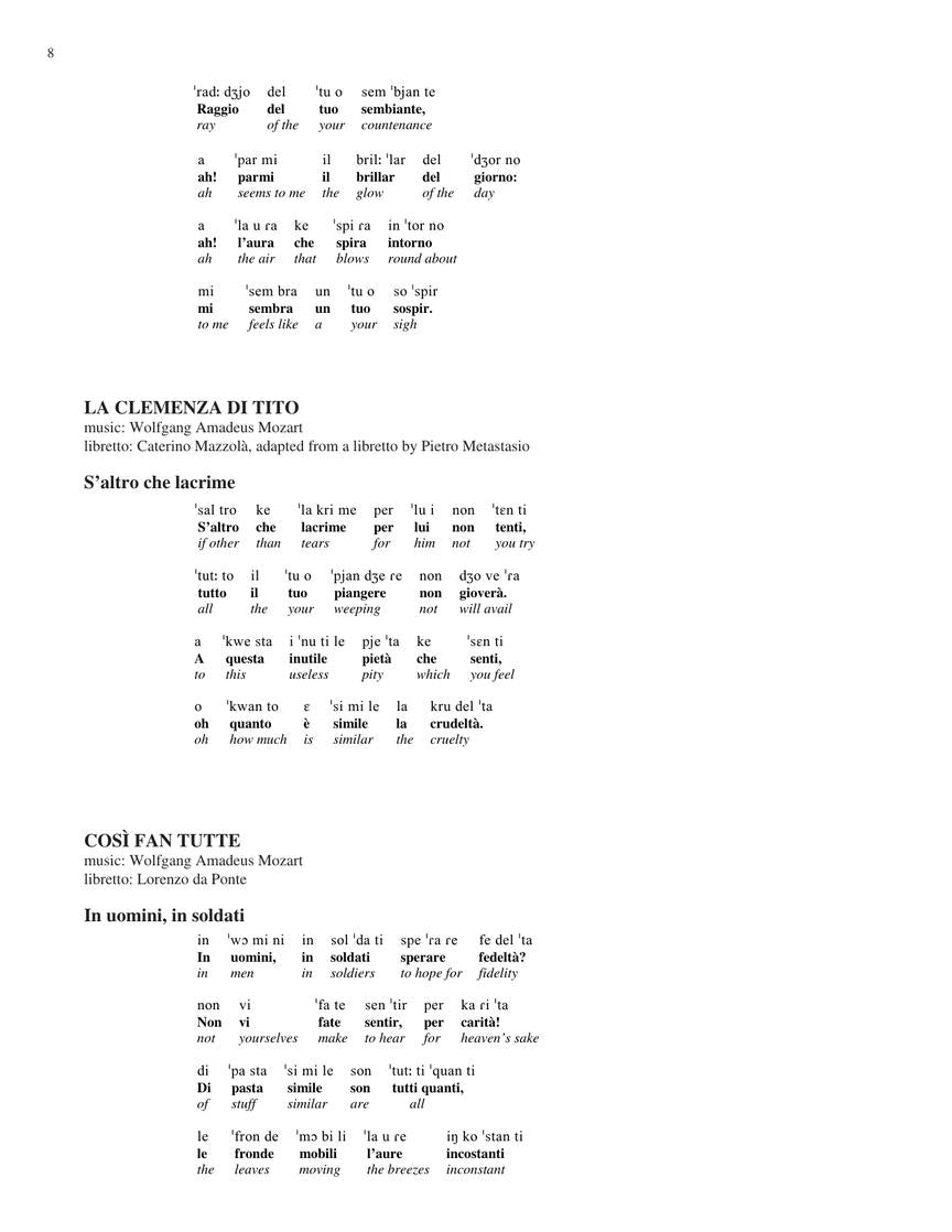 Diction Coach - Soprano, Vol. 2