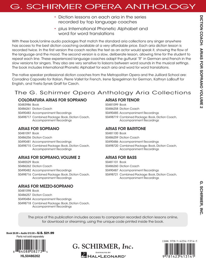 Diction Coach - Soprano, Vol. 2