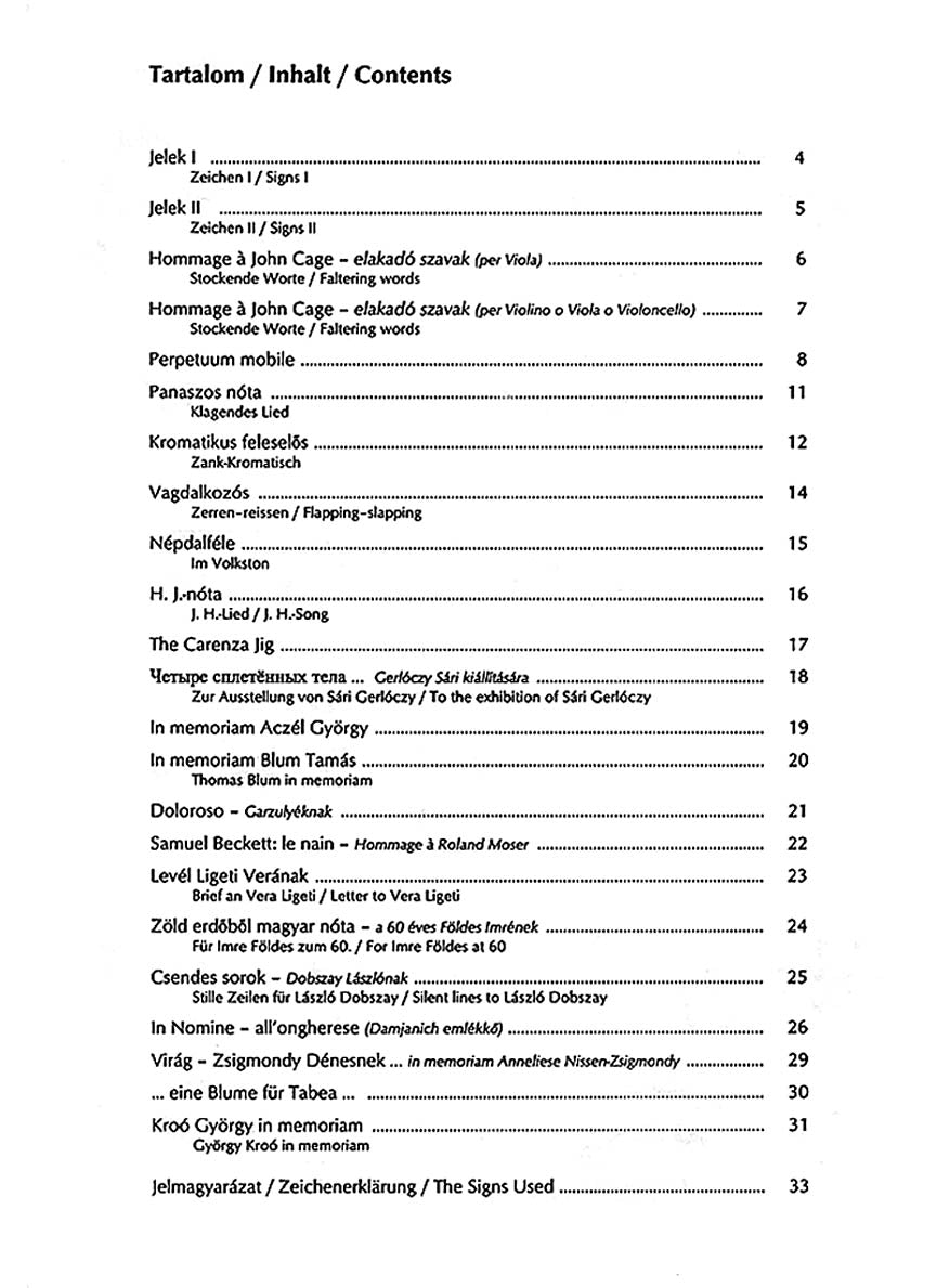 Kurtag Signs, Games and Messages for Viola