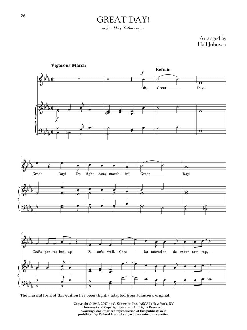 Johnson 30 Sprituals for Low Voice and Piano