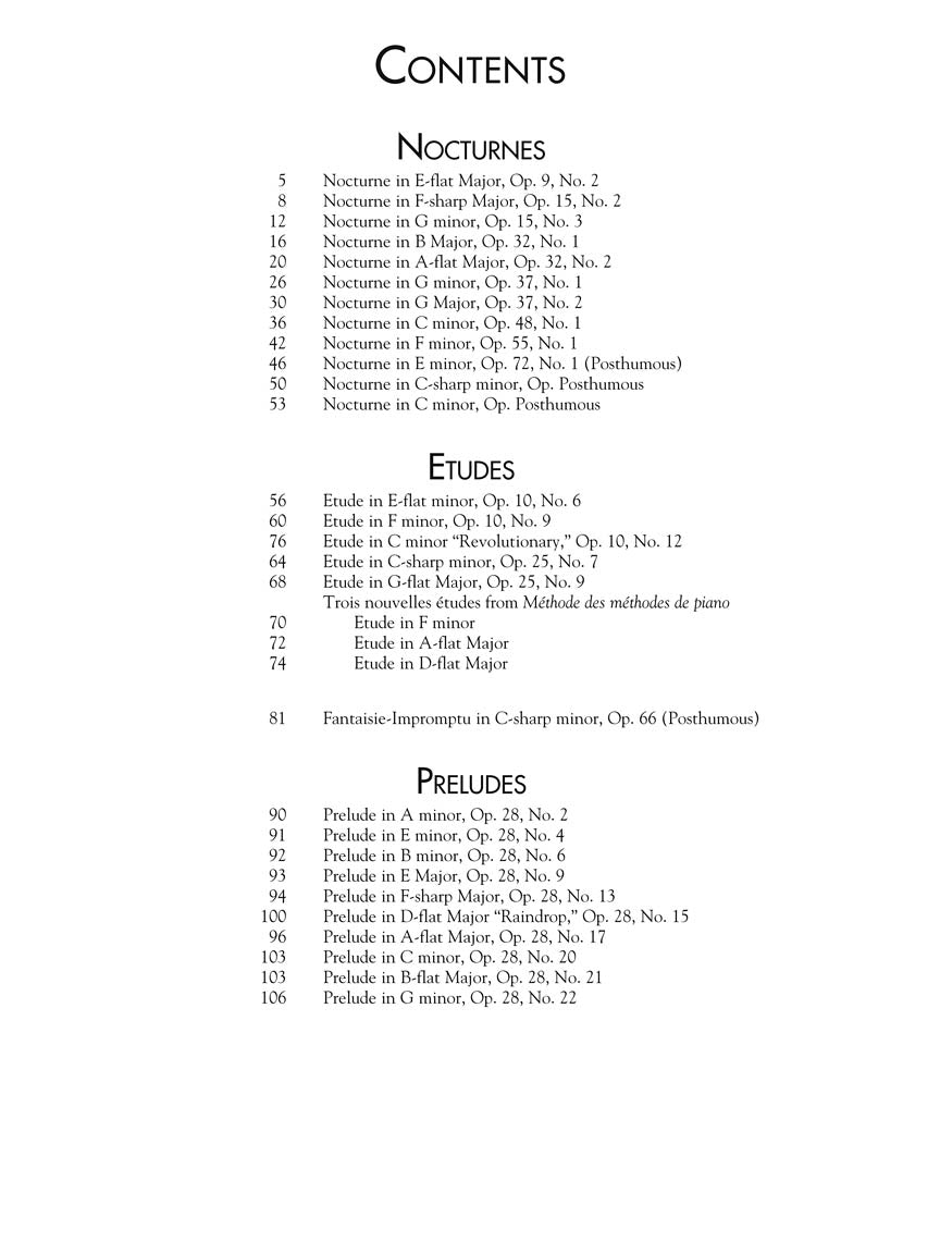 Chopin - Favorite Piano Works - Schirmer's Library of Musical Classics Volume 2072