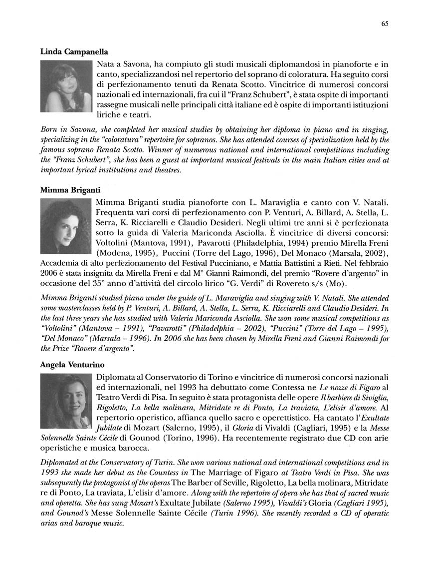 Arias for Coloratura Soprano Cantolopera Series