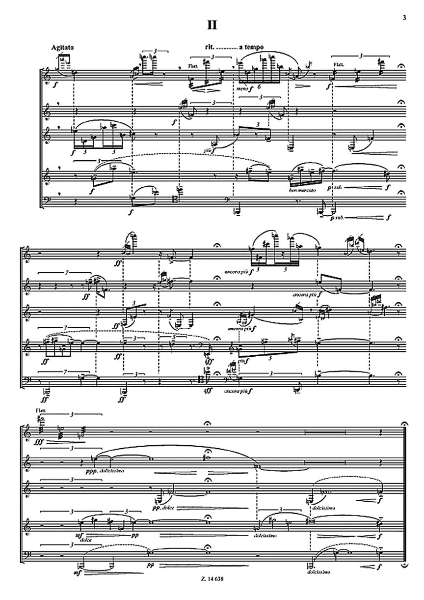Kurtág Quintetto Per Fiati Op. 2 Performance Score Revised   Edition