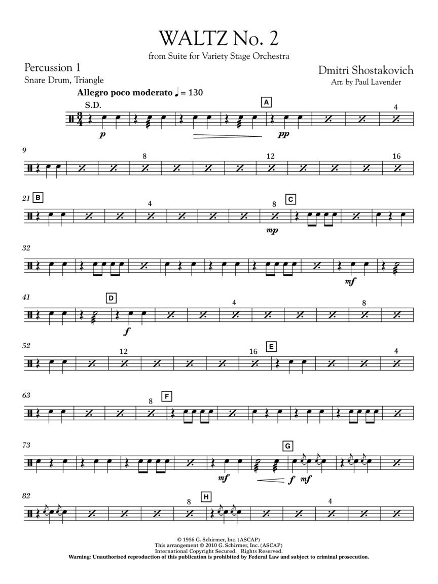 Shostakovich Waltz No. 2 (from Suite for Variety Stage Orchestra)