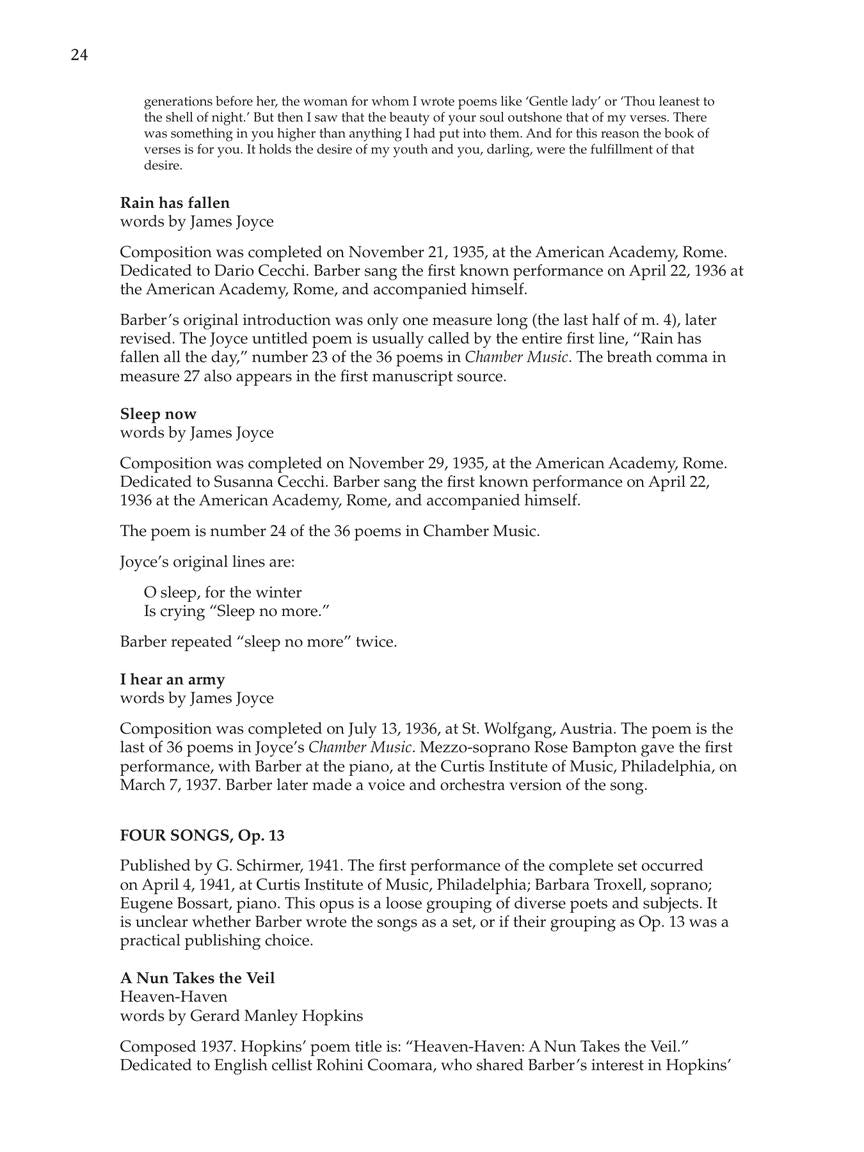 Barber: 65 Songs High Voice Edition