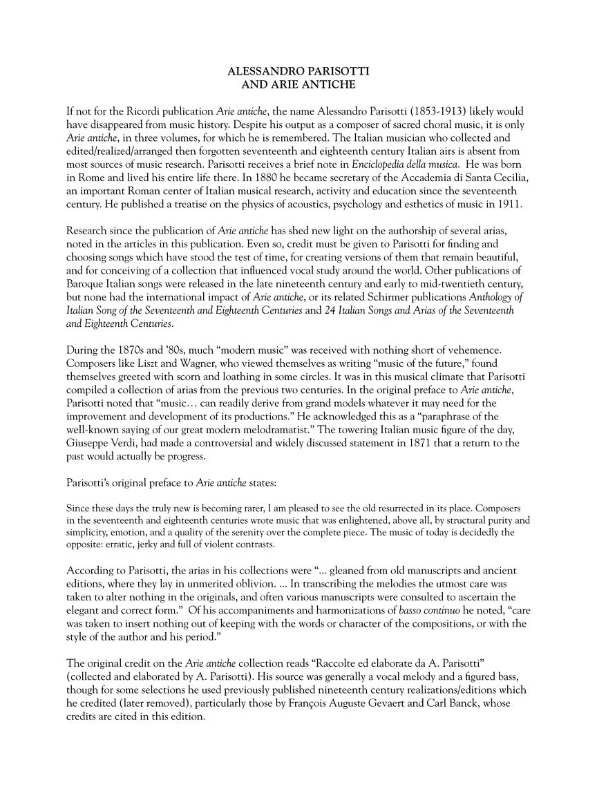 28 Italian Songs & Arias of the 17th & 18th Centuries Medium Voice