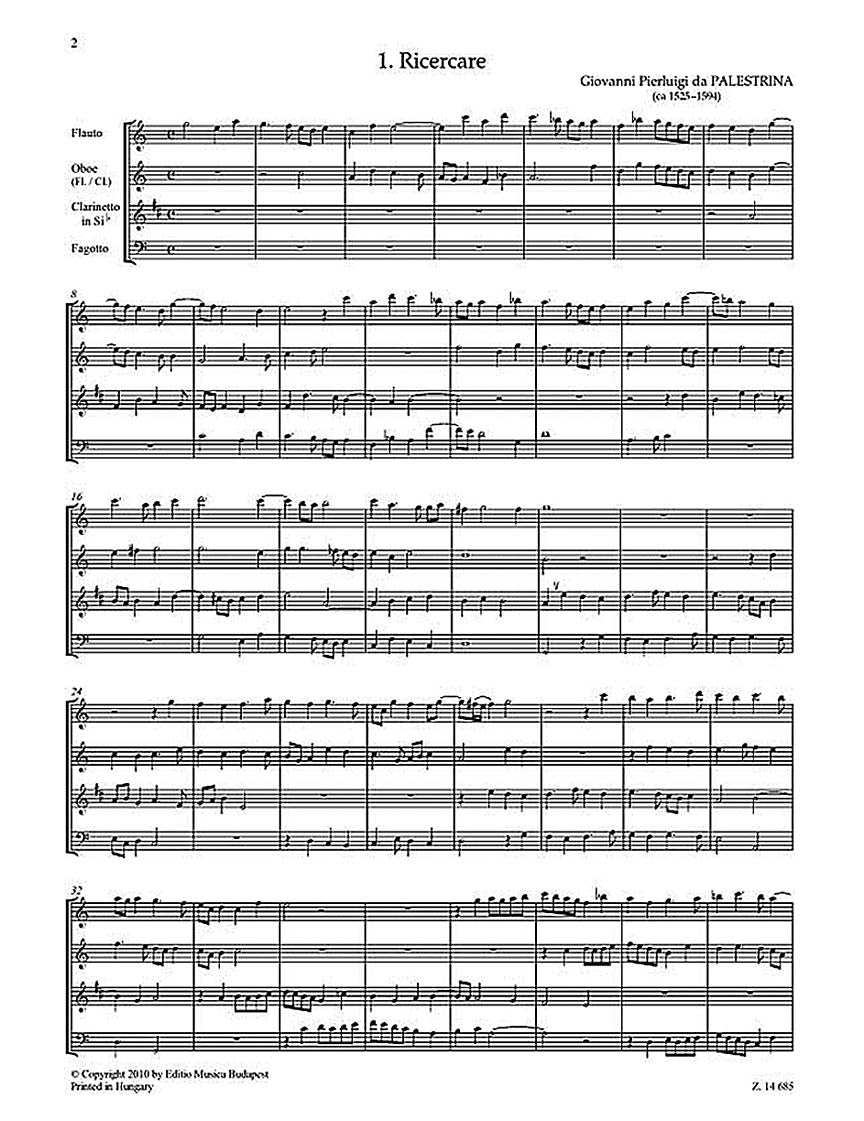 Quartets for Woodwinds (Score and Parts)