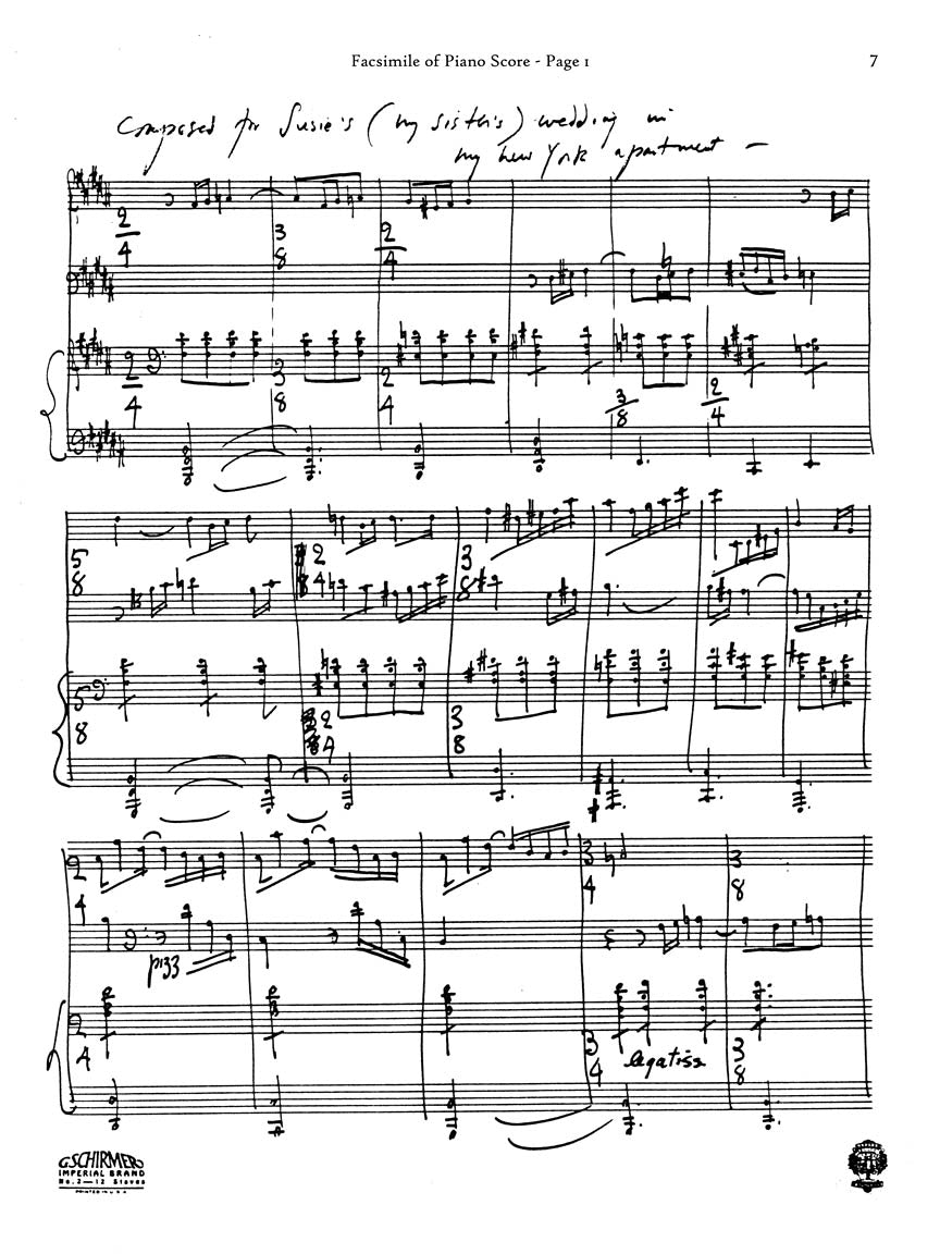 Barber: Commemorative March - Violin, Cello, Piano
