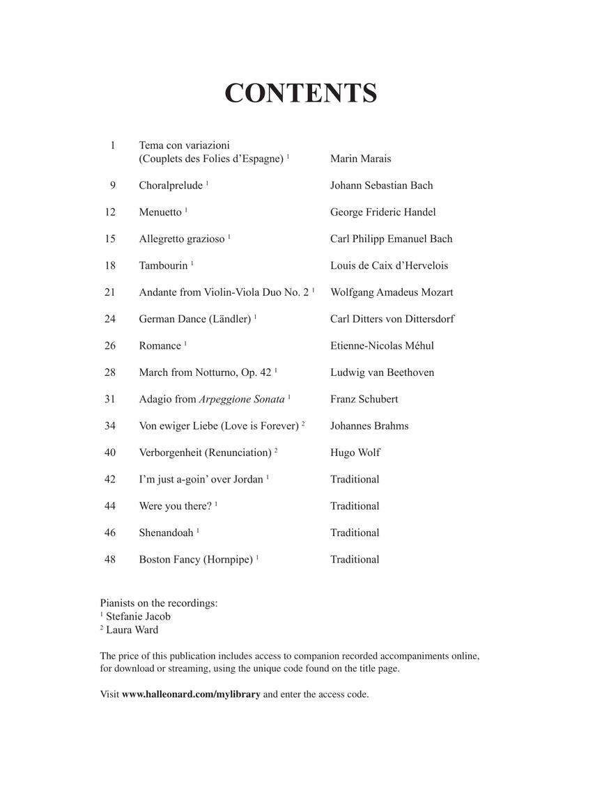 Solos for the Viola Player