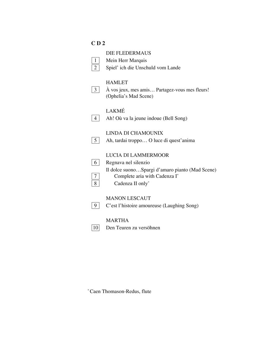 Arias for Soprano - G. Schirmer Opera Anthology Accompaniment CDs