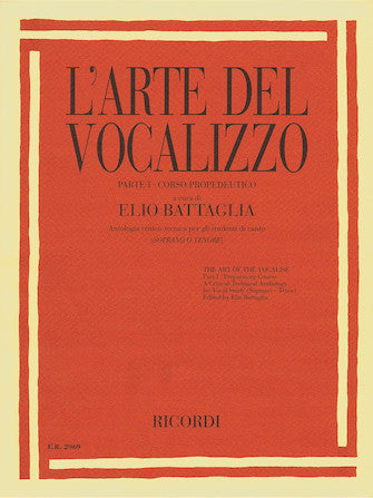 L'arte Del Vocalizzo Parte 3 The Art Of The Vocalise Soprano-tenor