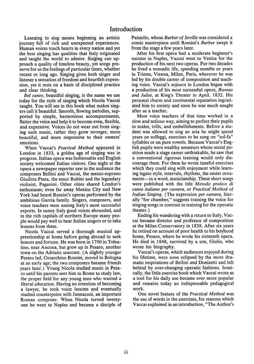 Vaccai Practical Method Of Italian Singing For Soprano Or Tenor - Book/accompaniment audio