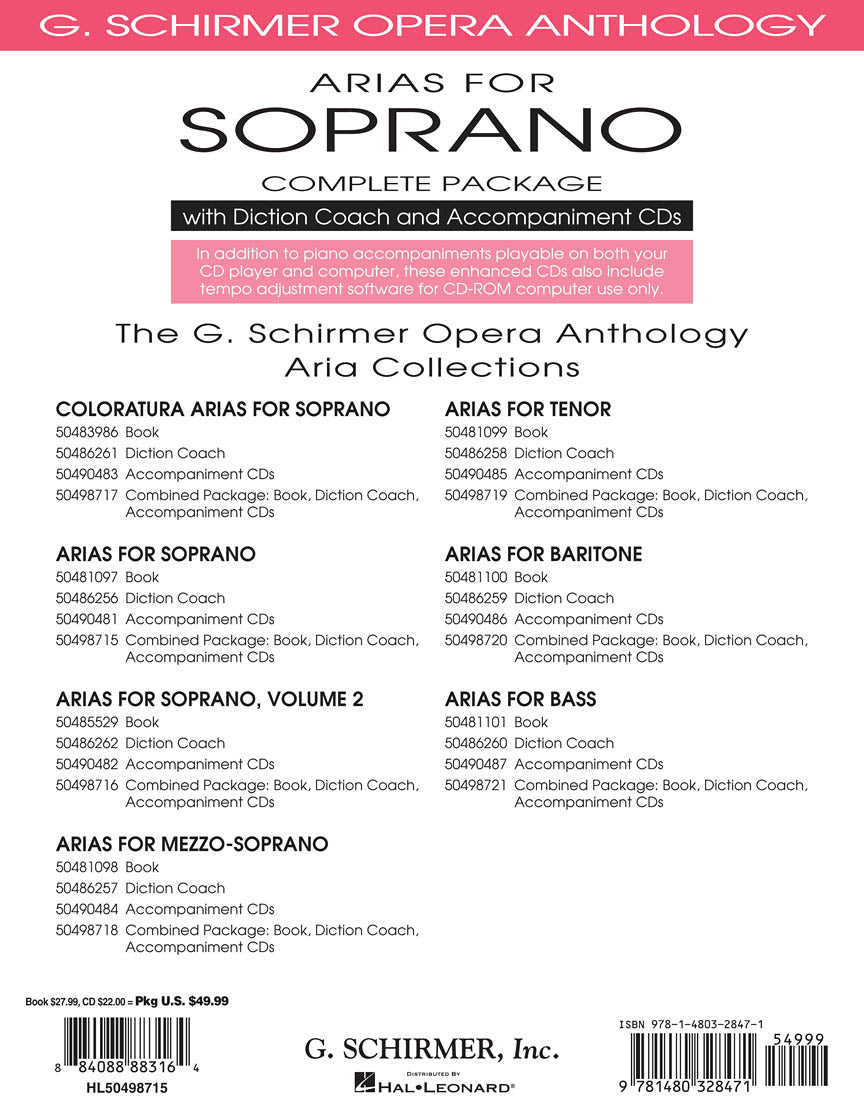 Arias for Soprano - Complete Package