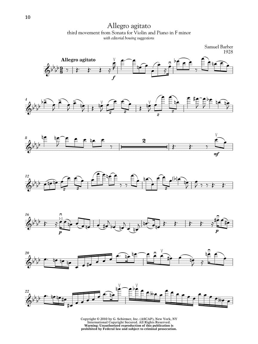 G. Schirmer Violin Anthology