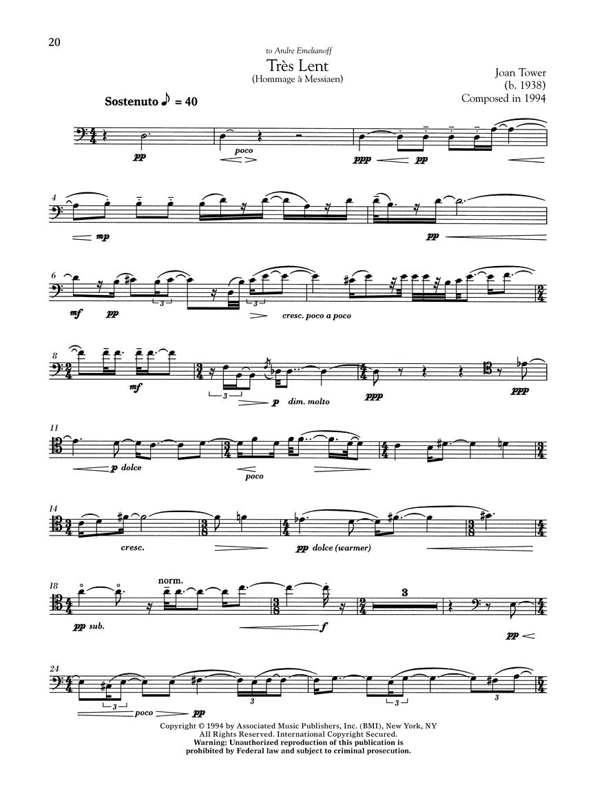 G. Schirmer Cello Anthology