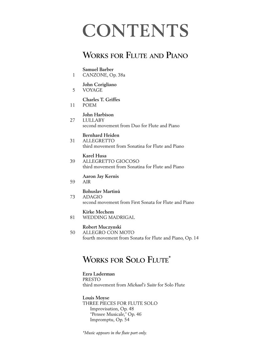 G. Schirmer Flute Anthology - Flute and Piano