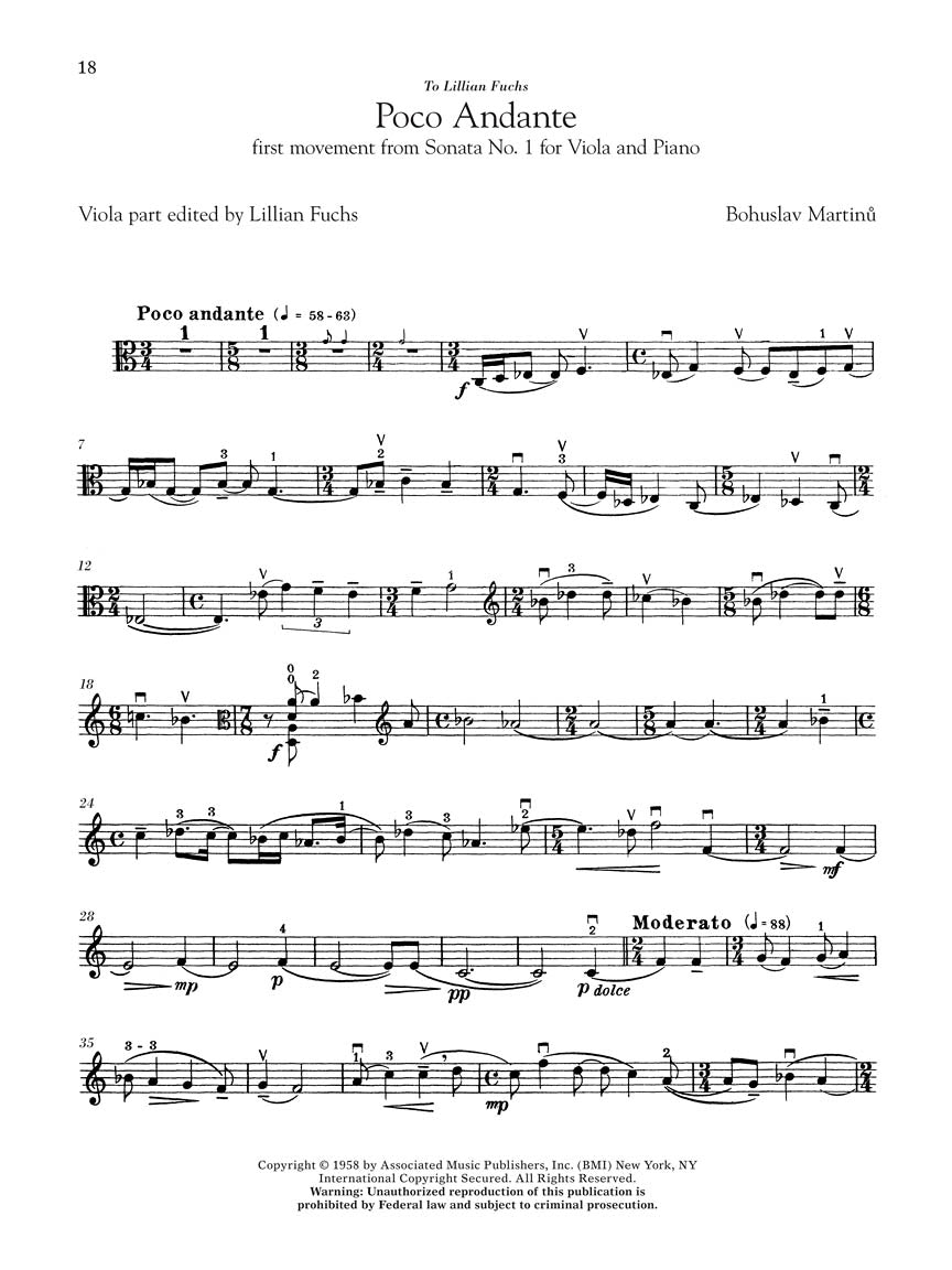 G. Schirmer Viola Anthology - Viola and Piano