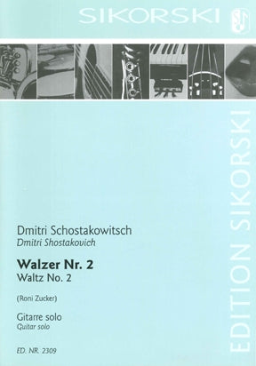 Shostakovich Waltz No. 2 From Suite For Variety Orchestra (second Waltz) For Guitar