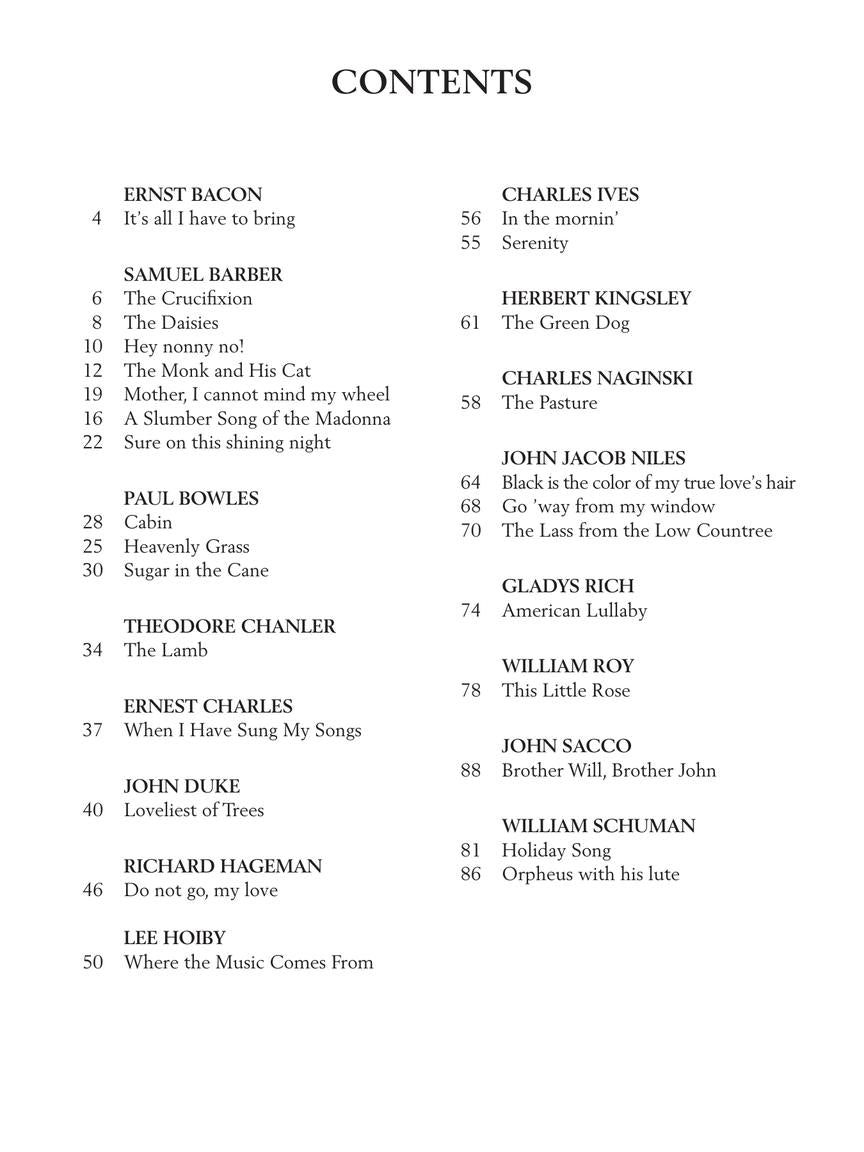 28 American Art Songs - Low Voice And Piano