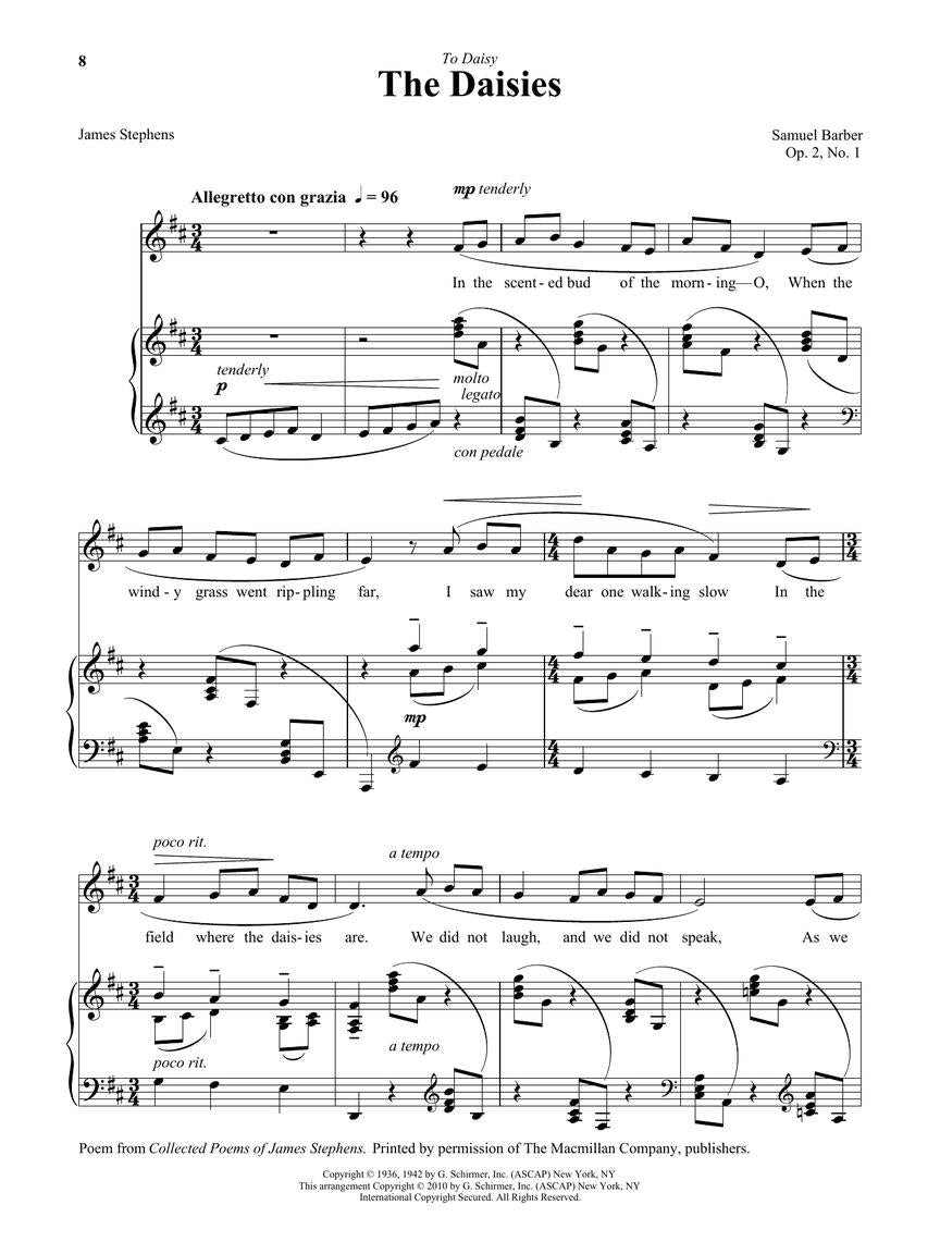 28 American Art Songs - Low Voice And Piano