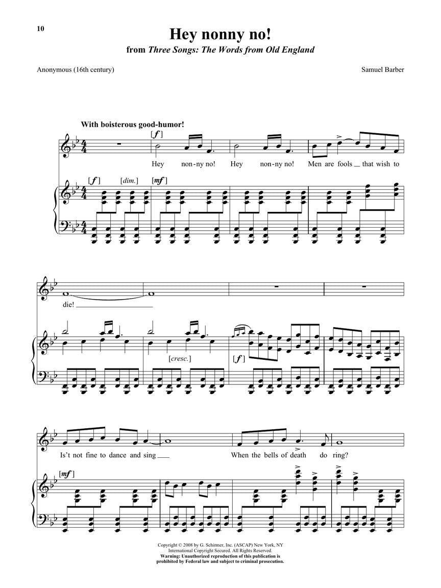 28 American Art Songs - Low Voice And Piano