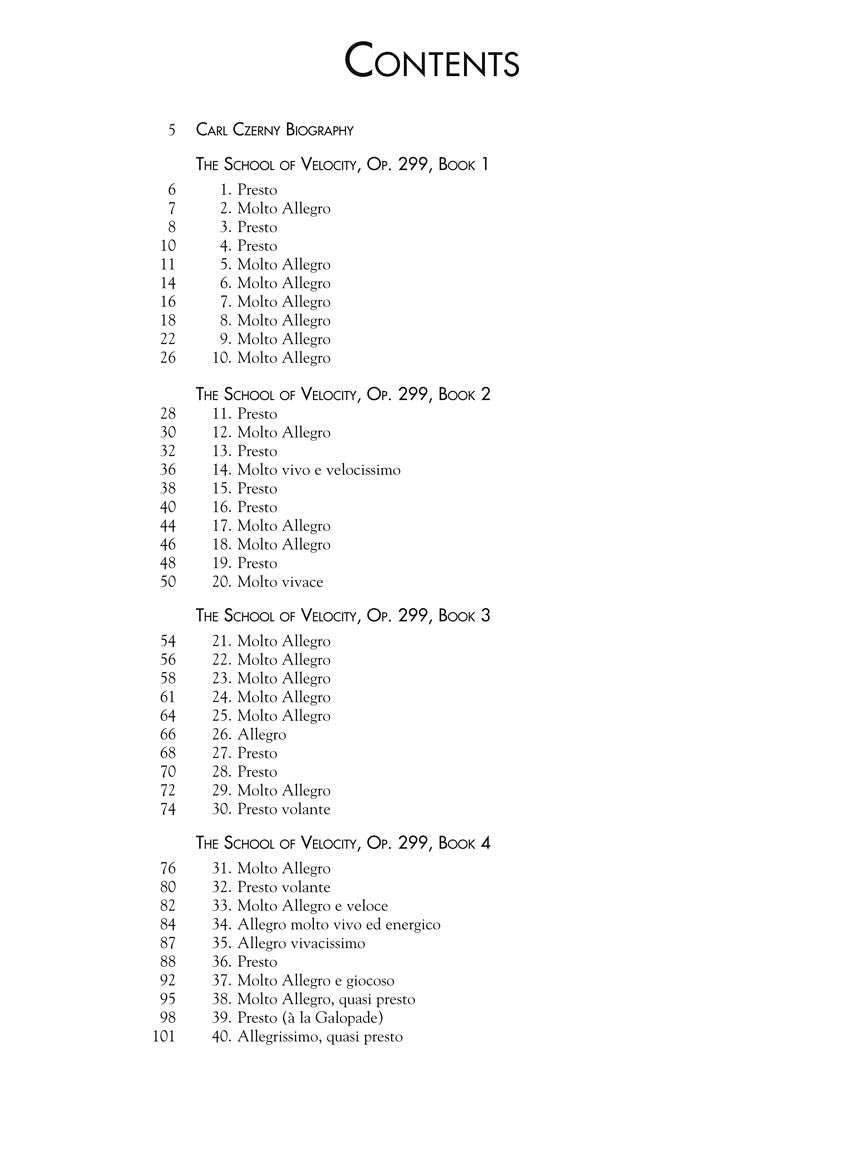 Czerny - Collected Studies - Op. 299, Op. 740, Op. 849